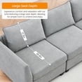 thumbnail image 5 of 1PC Foot sofa for Living Room, L-Shaped Couch with Reversible Storage Seat & Storage Ottaman,Convertible Sectional Sofa Couch, Apartment, Grey, 5 of 5