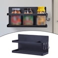 thumbnail image 4 of Estante lateral del refrigerador Estante de especias Soporte para condimentos Almacenamiento de aceites de cocina pequeña sala de Ahorro de negro BLESIY Estante de almacenamiento de especias, 4 of 8