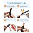 thumbnail image 5 of LazySpin 10ft Cord Protector Wire Loom Tubing Cable Sleeve, Black, 5 of 7