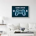 thumbnail image 2 of IDEA4WALL Framed Canvas Art Wall Decor Video Arcade Playstation Console and Game Over Pop Culture Media Illustrations Pop Art Modern Colorful for Dorm Home Office - 16"x24", 2 of 4