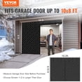 thumbnail image 2 of VEVOR Garage Door Screen for Winter, 10x8FT, Garage Door Insulation Kit, Magnetic Thermal Insulated Door Curtain with 300D Oxford Fabric Heavy Duty Weighted Bottom, Easy Assembly for Garage Door, 2 of 9