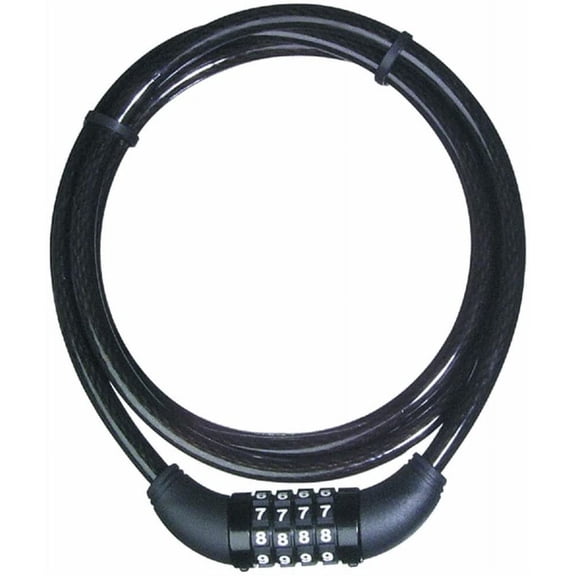 Master Lock Cable Lock Resettable Combination 8119DPF - Alloy Steel - 5' Multicolor