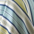 thumbnail image 5 of Levtex Home - Bayport Quilt Set - Twin/Twin XL Quilt (68x86in.) + One Standard Pillow Sham (26x20in.) - Coastal Stripe - Green, Blue, White - Reversible - Cotton Fabric, 5 of 5