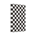 thumbnail image 2 of Kll Black And White Checkerboard Wall Plate,Gloss Finish,Standard Size 1 - 5" X 3", Polycarbonate Thermoplastic,Electric Receptacle Plug Covers, 2 of 8