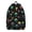 Mushroom and Star, variant on Mushroom and Sprig Black Pattern Backpack for School, Cute School Bag with Adjustable Shoulder Straps and Padded Back, 15.7"x11.8"x5.5"