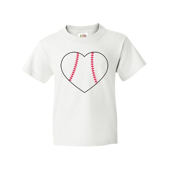 Inktastic Heart Shaped Baseball Youth T-Shirt