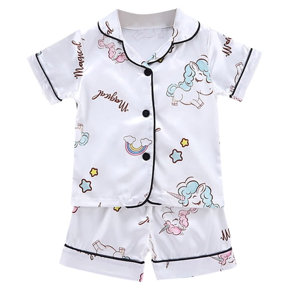 Caqnni Toddler Girls 2Pcs Cute Flower Summer Outfits Set – Short Sleeve T-Shirt Pants Gift Set Summer 2Pcs Gift Outfits Set 2Pcs Summer Playwear Beach Outfits 2-3 Years,White