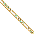 thumbnail image 2 of 14K Solid Yellow Gold 1.8mm Figaro Link Chain Necklace, 2 of 5
