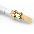 thumbnail image 4 of Saxophone de Poche Blanc Portable Mini Saxophone Clé de Petit Saxophone avec Sac de Transport Instrument à Bois, 4 of 7