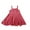 Pink, variant on Little Girls' Summer Dress Camisole Spaghetti Strap Mini Slip Dress A-Line Swing Sport Dresses for 6M-9Y Kids