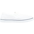 thumbnail image 4 of Mens Lightweight Summer Canvas Slip On Trainers Pumps with Twin Gusset - White - US 10, 4 of 7