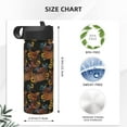 thumbnail image 4 of Uemuo Embroidery Chicken Rooster And Sunflowers Print 18oz Sports Insulated Kettle, Water Bottle, Outdoor Sports Bottle, Insulated Hydration Bottle with Handle & Flip Straw, 4 of 8