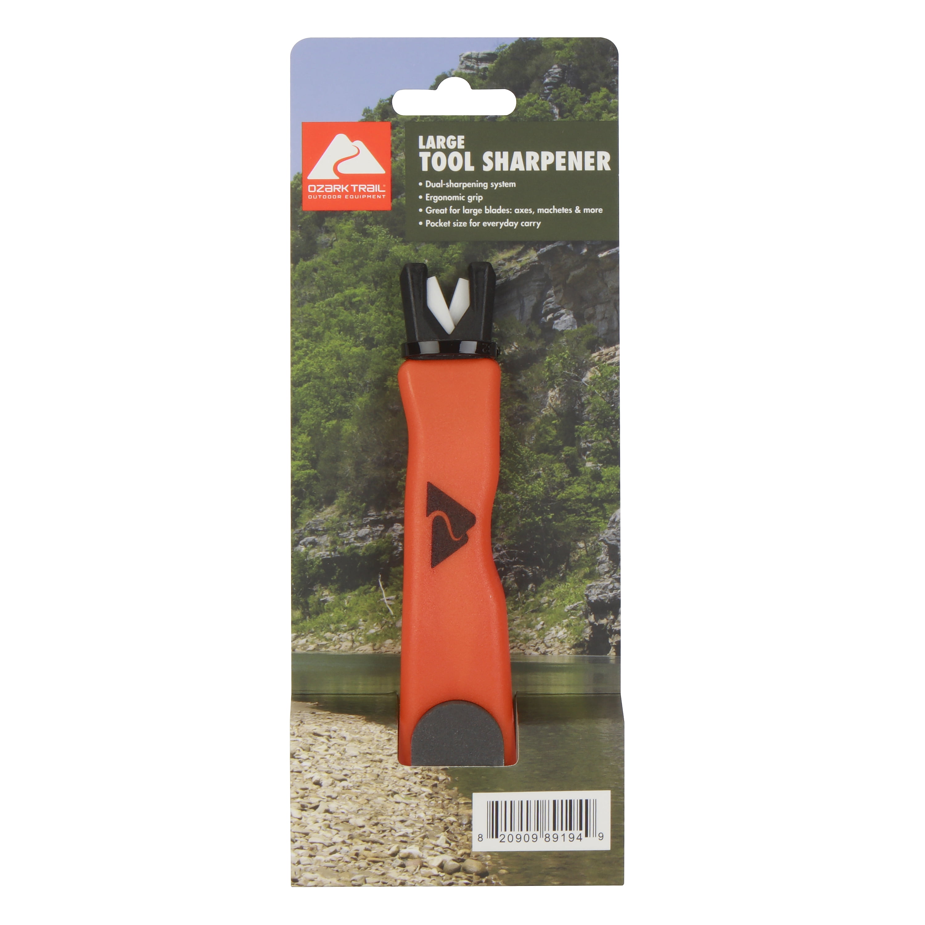 Ozark Trail Dual-Sided Tool Sharpener for Axes, Machetes, and Knives