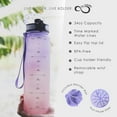 thumbnail image 2 of Live Infinitely Gym Water Bottle with Time Marker Fruit Infuser and Shaker 34 Oz Cotton Candy, 2 of 7