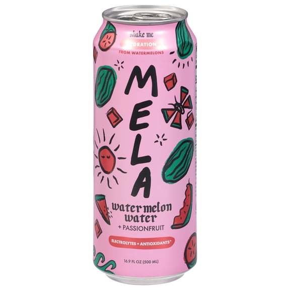Mela - Watermelon Pessionfruit Juice - 16.9 Fo, Case of 12