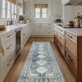thumbnail image 3 of vfytbgnhj 8X10 Area Rugs for Living Room Bedroom Dining Room  Machine Washable Rug Floor Cover  Print Vintage Aesthetic Carpet  Low Pile Area Rug with Non Slip Rubber Backing  Blue, 3 of 7