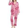 thumbnail image 3 of Valentine Day Womens Pajamas V Neck Printed Long Pants Sleepwear Sets Night Wear S-XXL, 3 of 5