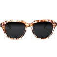 thumbnail image 2 of Polarized Jackie O' Classic Fashion Sunglasses White Brown - White, 2 of 4