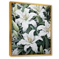 thumbnail image 2 of Designart "Serenade Beauty Of White Lilies" Lilies Floater Framed Canvas Prints, 2 of 5