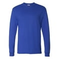 thumbnail image 5 of Hanes Essential-T Men's Long Sleeve T-Shirt, Crewneck, Classic Fit Cotton Tee, Deep Royal, S, 5 of 5
