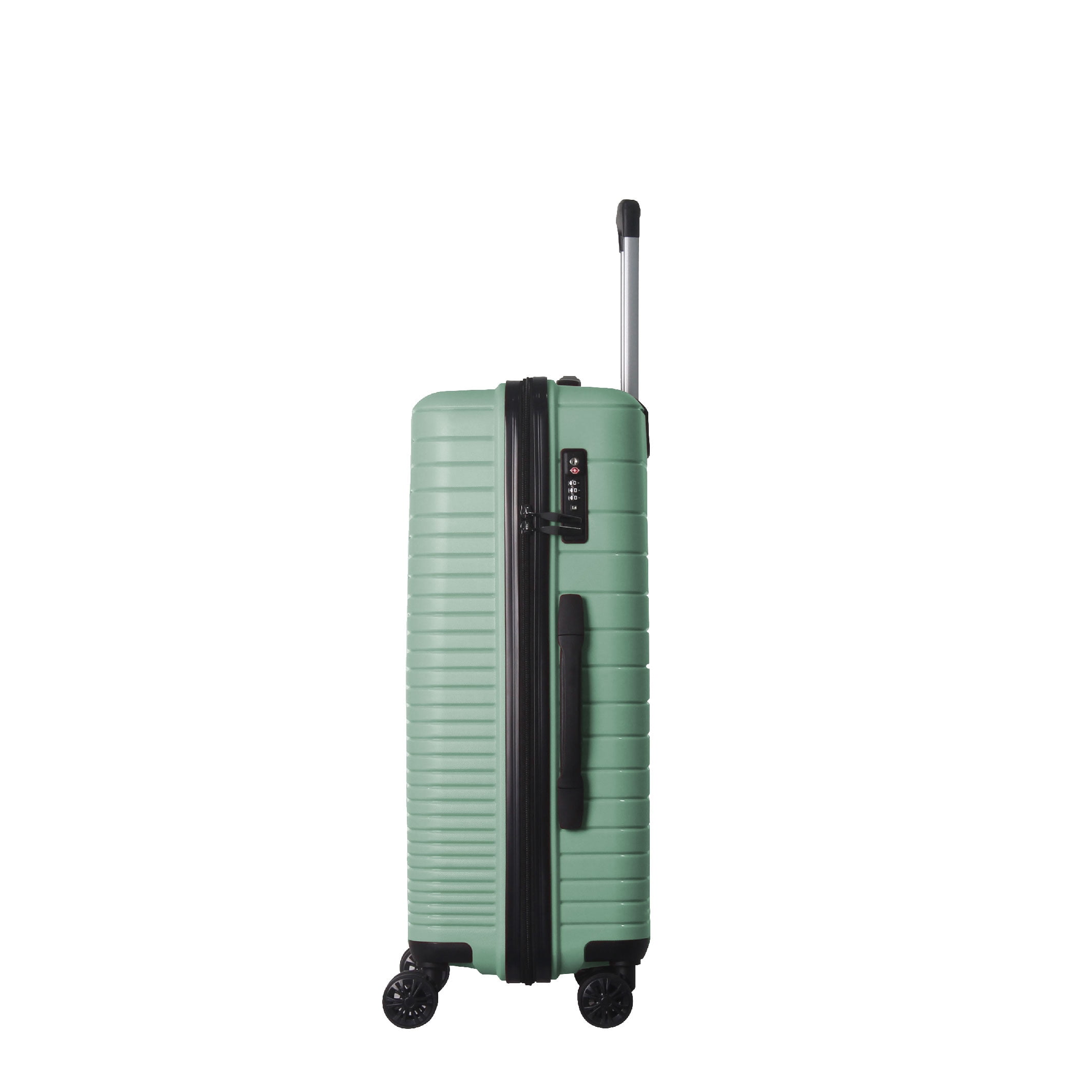 MAYEERTY 3-Piece Luggage Set, PP Hardshell Suitcase with Spinner Wheels & TSA Lock (20"/24"/28"), Dark Green