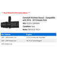 thumbnail image 2 of Camshaft Position Sensor - Compatible with 2016 - 2019 Honda Civic 2017 2018, 2 of 2