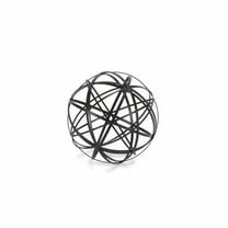 Petite Metal Wire Ball Decorative Sculpture, Black