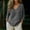 A233 Dark Gray, variant on Xdegoge 3/4 Sleeve Cotton Linen Blouses for Women V Neck Relaxed Fit Tunic Tops Casual Flowy Shirts Lightweight Breathable Fashion Summer Spring Clothing Textured Tops