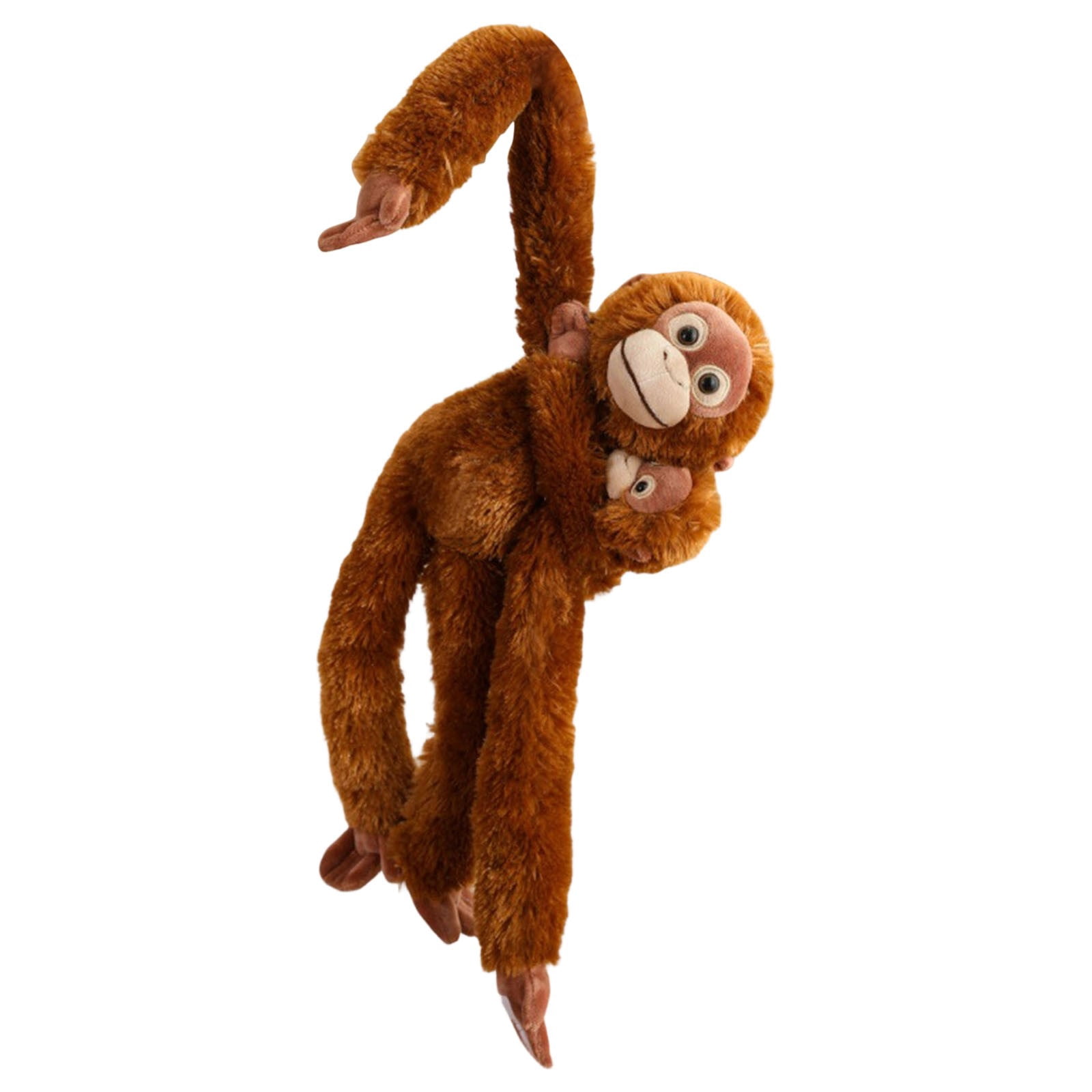 Cuddly Orangutan Stuffed Animal with Baby Monkey 13 inch Soft Plush Toy Set for Kids Boys Girls Huggable Adorable Gift (Style-b)