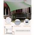thumbnail image 5 of Sun Shade Sail 14x18Ft Abstract Ombre Sage Green and Grey Gradient Uv Block Sunshade Canopy Outdoor Shade Cover Rectangle Shade Cloth For Patio Garden Yard Deck Pergola, 5 of 6