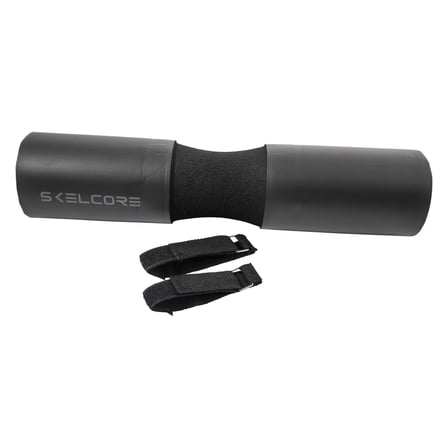 Skelcore Barbell Foam Pad, Support for Squats, Lunges & Hip Thrusts for Olympic and Standard Bar, 18" x 3.5"