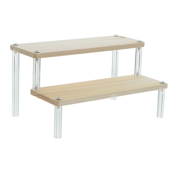 TABLETREANDS 1 Set Wooden Cupcake Stand for Accessories and Jewelry Showcase