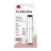 Finishing Touch Flawless Facial Hair Remover for Women, White/Rose Gold Electric Face Razor with LED Light