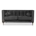 thumbnail image 1 of Love Seat Poole SofaMatch, Tela Quantum, Patas Natural gris oscuro, 1 of 5