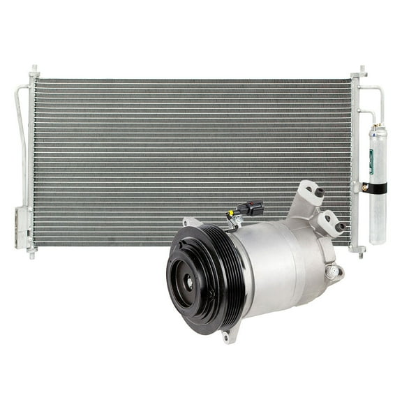 AC Compressor w/ A/C Clutch, Condenser & Drier For Nissan Altima V6 & Maxima - BuyAutoParts