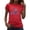 #01 Red, variant on Independence Day T Shirts for Women Fashionable Round Neck Graphic Tees Patriotic Short Sleeve Going Out Summer Tops (#03 Red,L)