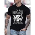 thumbnail image 1 of Camiseta gráfica humorística para hombre: "Puedo arreglar lo que hace la estupidez" con diseño de engranajes y llaves inglesas. Camiseta informal de manga corta gris claro, corte regular, para verano,, 1 of 6