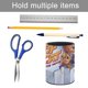 thumbnail image 5 of Don Gato-theme Cylinder Pen Holder Pencil Organizer with Flannel Lining PVC Leather Material Cardboard Base for study work 10*8CM, 5 of 6
