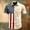 Beige, variant on Mens American Flag Patriotic Button Up Shirt 1776 2026 USA Print Short Sleeve Casual Summer Party Shirt White L
