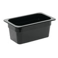 thumbnail image 2 of HUBERT Cold Food Pan 1/4 Size Black Melamine - 6 3/8"L x 10 7/8"W x 4"H, 2 of 5