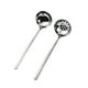 thumbnail image 2 of Juego de cucharas soperas y cucharón ranurado de acero inoxidable | Utensilios de cocina pulidos a espejo | Mango largo resistente al calor | Utensilios de cocina duraderos para chefs caseros |, 2 of 9