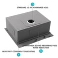 thumbnail image 6 of 30"×22", 16-Gauge Stainless Steel Undermount Apron-front Single Bowl Kitchen Workstation Sink, 6 of 8