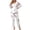 Bm-02 FP White, variant on Anygrew Women's Pajamas Set Long Sleeve Shirts and Long Pants 2 Piece Pjs Sleepwear with Pockets