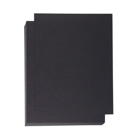 Binding Presentation Cover - 50-Pack Report Cover Paper, Letter Sized Cardstock Paper for Business Documents, School Projects, Un-Punched, 300GSM, Black, 8.5 x 11 (Lenticular Business Cards Best Price)