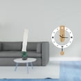 thumbnail image 2 of Pantalla de lámpara para sala de estar y reloj de pared con grandes números , adorno acrílico, reloj colgante silencioso para decoración del ho, 2 of 8
