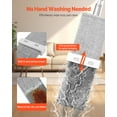 thumbnail image 2 of VEVOR Flat Mop, Self Wringing, Microfiber Floor Mop with 4 Reusable & Washable Mop Pads for Dry & Wet Floor Cleaning, Microfiber Flat Mop with Stainless Steel Handle for Hardwood Laminate Tile Vinyl, 2 of 9