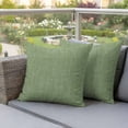 thumbnail image 2 of Outdoor Waterproof Pillow Covers Classic Solid Green Decorative Throw Pillow Protectors,Pillowcase Cushion Cases for Patio Sofa Garden Couch,18x18in,Pack of 2, 2 of 12