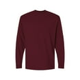thumbnail image 2 of Gildan Dryblend Long Sleeve T-Shirt | 50/50 Cotton / Polyester- Maroon - Men's Moisture-Wicking Performance Tee | 2xl Size, 2 of 5
