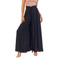 thumbnail image 4 of maskred Flowy Leg Pants For Women - Addition To Any Wardrobe Leg Pants Flowy Thin Style black,1 2XL, 4 of 6