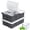 Black-2pack, variant on Large Ice Cube Tray for Whiskey: Silicone Ice Cube Trays with Lid - 2Pack Big Square Old Fashioned Ice Cube Maker for Cocktail - 2inch Huge Cubed Ice Trays for Whisky